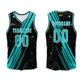 Custom Black Blue Basketball Jersey Uniform Suit Printed Your Logo Name Number enthsush