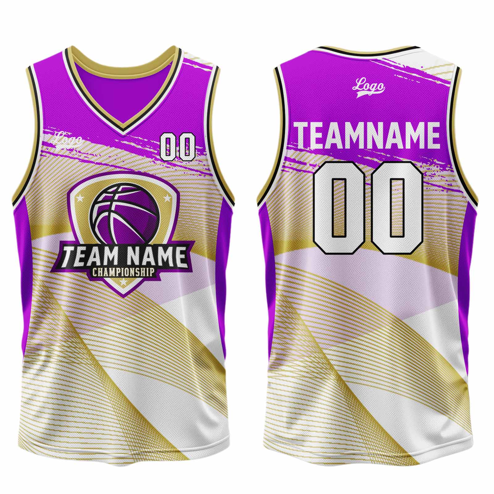 Custom Purple Basketball Jersey Uniform Suit Printed Your Logo Name Number enthsush