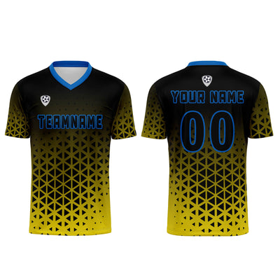 Custom Yellow Blue Jerseys for Men Women Personalized Soccer Uniforms for Adult and Kid enthsush