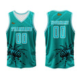 Custom Blue Green Basketball Jersey Uniform Suit Printed Your Logo Name Number enthsush