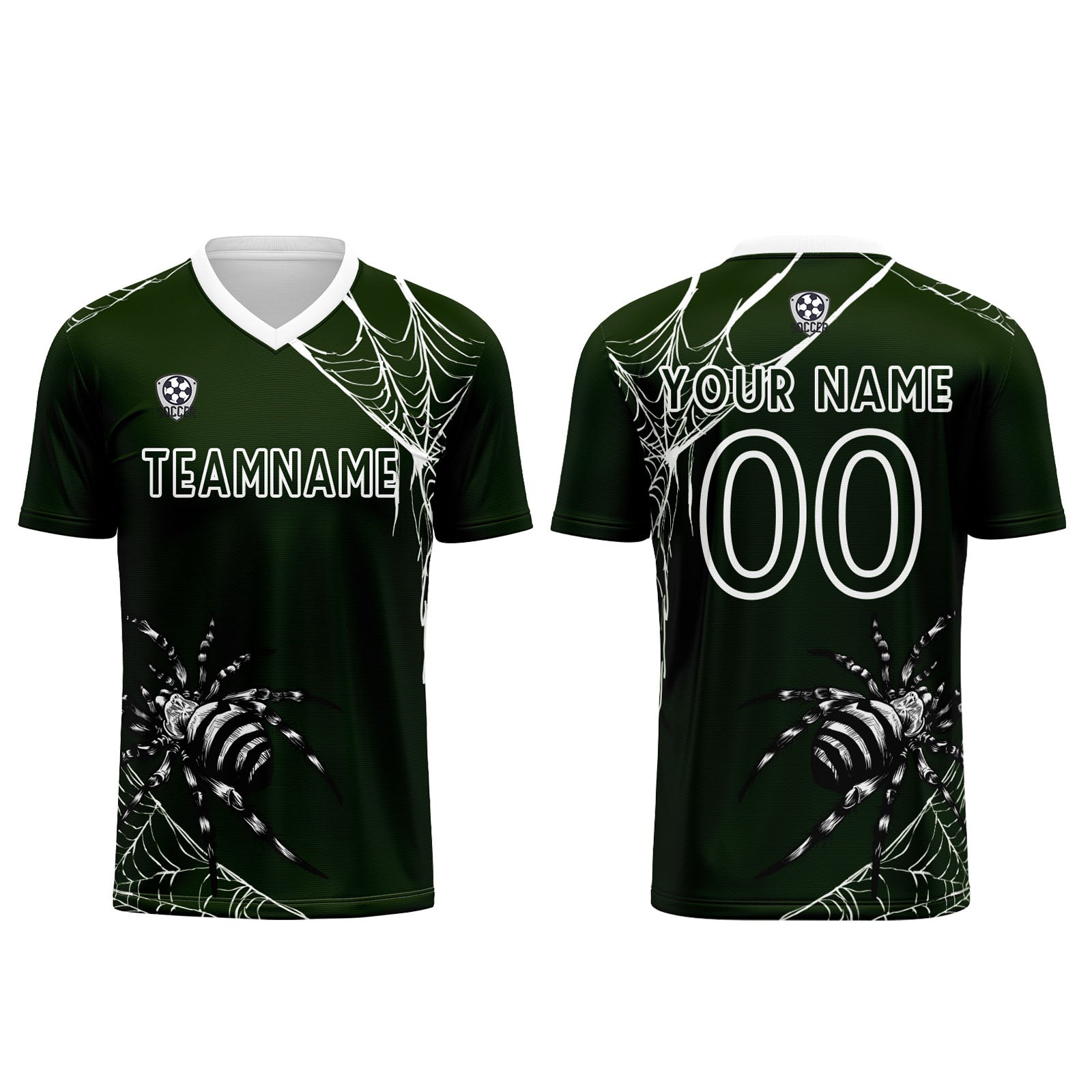 Custom Green Jerseys for Men Women Personalized Soccer Uniforms for Adult and Kid enthsush