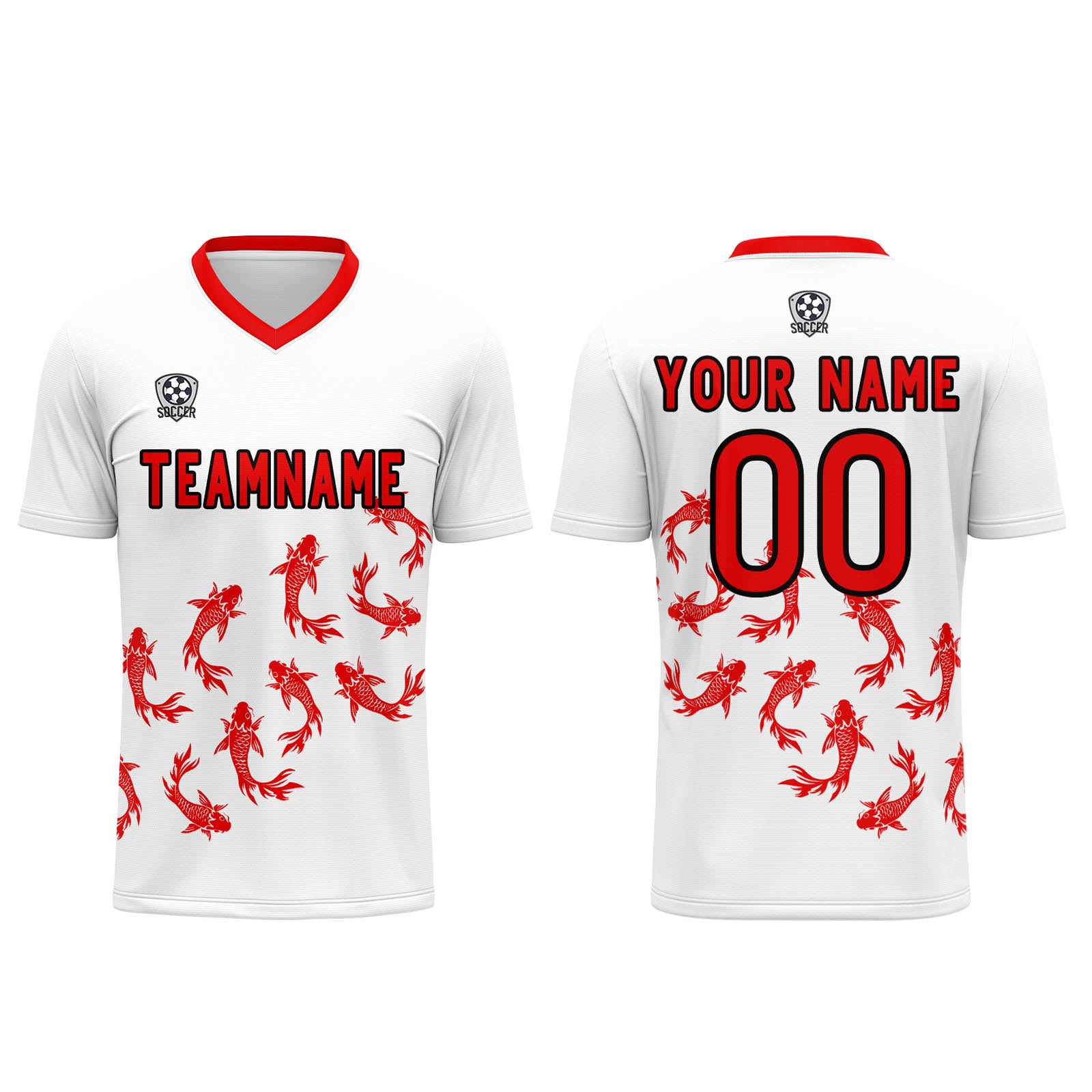 Custom White Jerseys for Men Women Personalized Soccer Uniforms for Adult and Kid enthsush