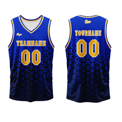 Custom Blue Orange Basketball Jersey Uniform Suit Printed Your Logo Name Number enthsush