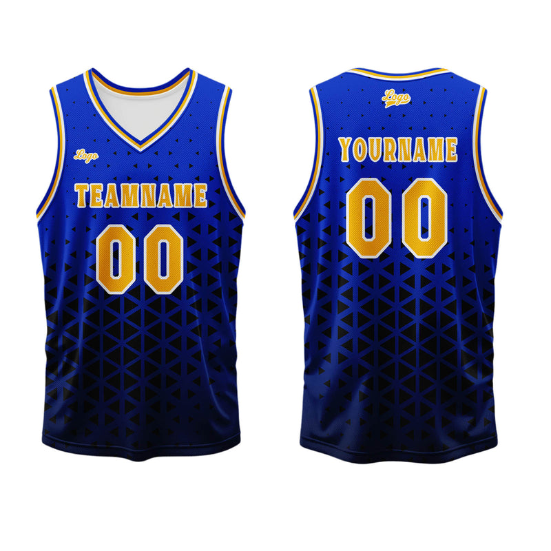 Custom Blue Orange Basketball Jersey Uniform Suit Printed Your Logo Name Number