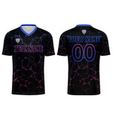 Custom Black Rose Purple Jerseys for Men Women Personalized Soccer Uniforms for Adult and Kid