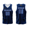 Custom Azure Basketball Jersey Uniform Suit Printed Your Logo Name Number enthsush
