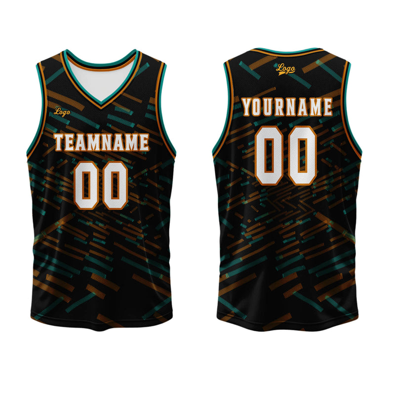 Custom Orange Basketball Jersey Uniform Suit Printed Your Logo Name Number