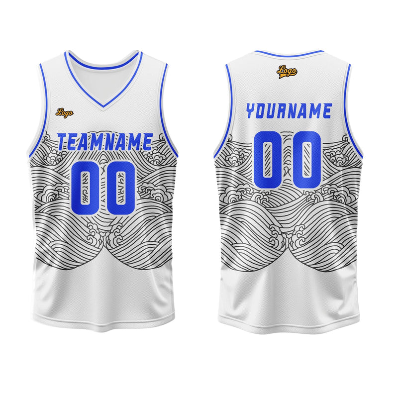 Custom White Ash Basketball Jersey Uniform Suit Printed Your Logo Name Number