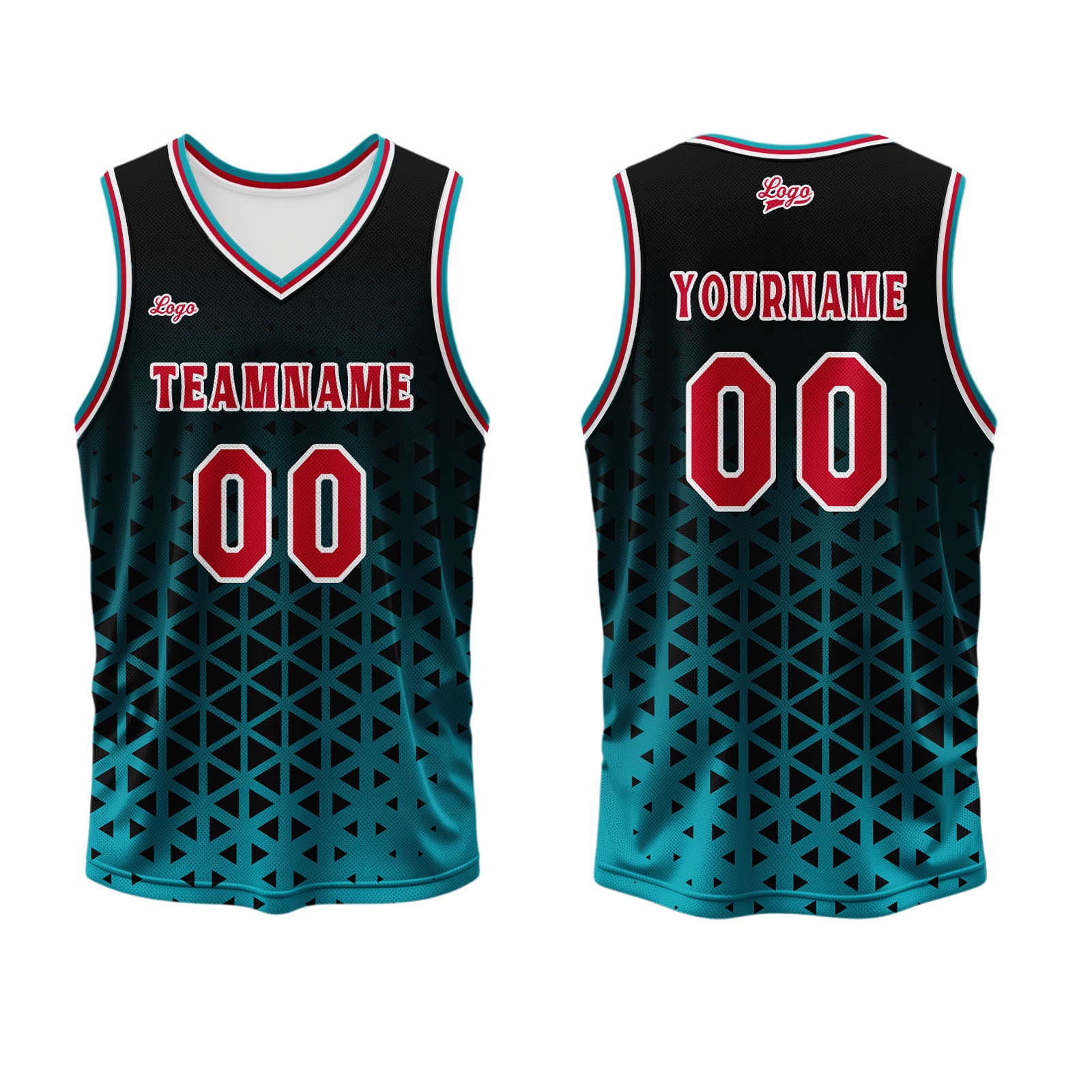Custom Green Red Basketball Jersey Uniform Suit Printed Your Logo Name Number enthsush