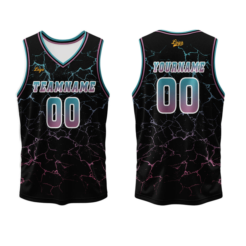 Custom Blue Powder Basketball Jersey Uniform Suit Printed Your Logo Name Number