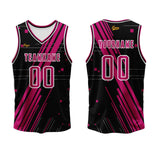 Custom Black Rose Red Basketball Jersey Uniform Suit Printed Your Logo Name Number