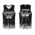 Custom Black White Basketball Jersey Uniform Suit Printed Your Logo Name Number enthsush