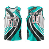 Custom Blue Powder Basketball Jersey Uniform Suit Printed Your Logo Name Number