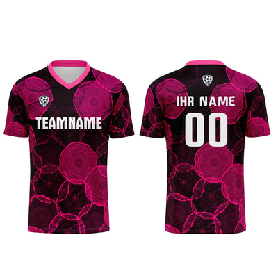 Custom  Black Powder Jerseys for Men Women Personalized Soccer Uniforms for Adult and Kid enthsush