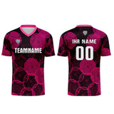 Custom  Black Powder Jerseys for Men Women Personalized Soccer Uniforms for Adult and Kid