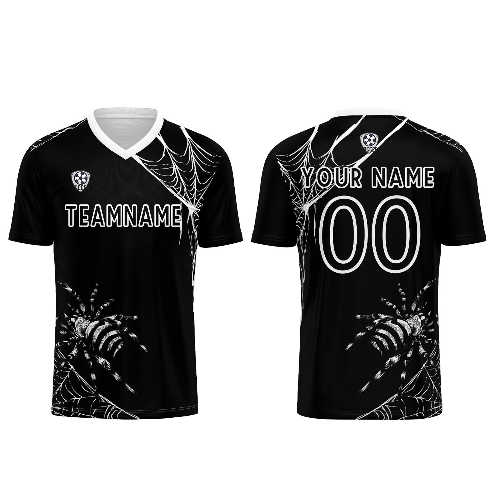 Custom Black Jerseys for Men Women Personalized Soccer Uniforms for Adult and Kid enthsush