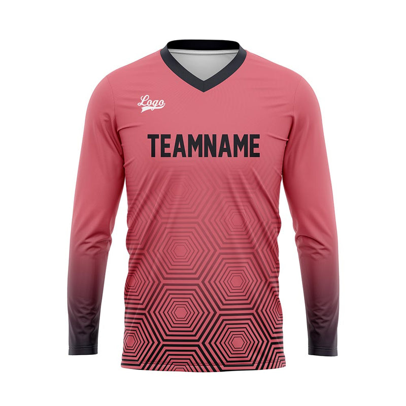 Custom Dark Gray Light Pink Basketball Soccer Football Shooting Long T-Shirt for Adults and Kids
