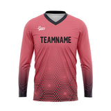 Custom Dark Gray Light Pink Basketball Soccer Football Shooting Long T-Shirt for Adults and Kids
