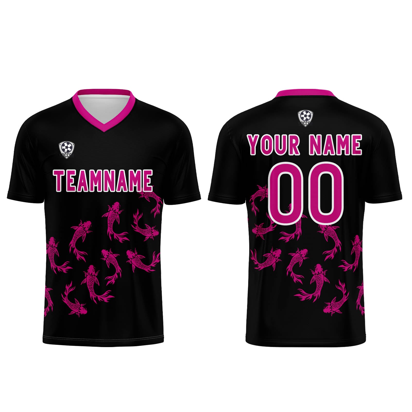 Custom Black Jerseys for Men Women Personalized Soccer Uniforms for Adult and Kid enthsush