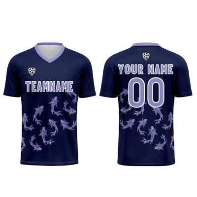 Custom Deep Purple Jerseys for Men Women Personalized Soccer Uniforms for Adult and Kid enthsush