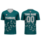 Custom Dark Green Jerseys for Men Women Personalized Soccer Uniforms for Adult and Kid