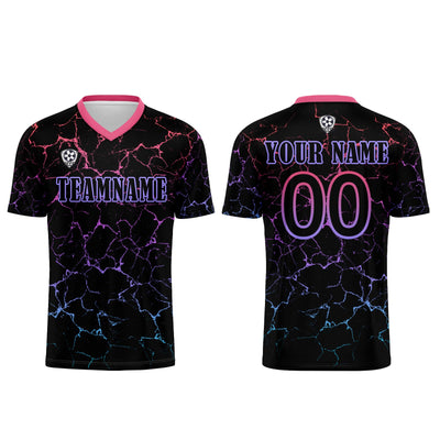 Custom Black Rose Red Jerseys for Men Women Personalized Soccer Uniforms for Adult and Kid enthsush