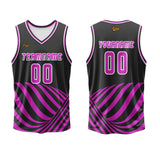 Custom Purple Basketball Jersey Uniform Suit Printed Your Logo Name Number