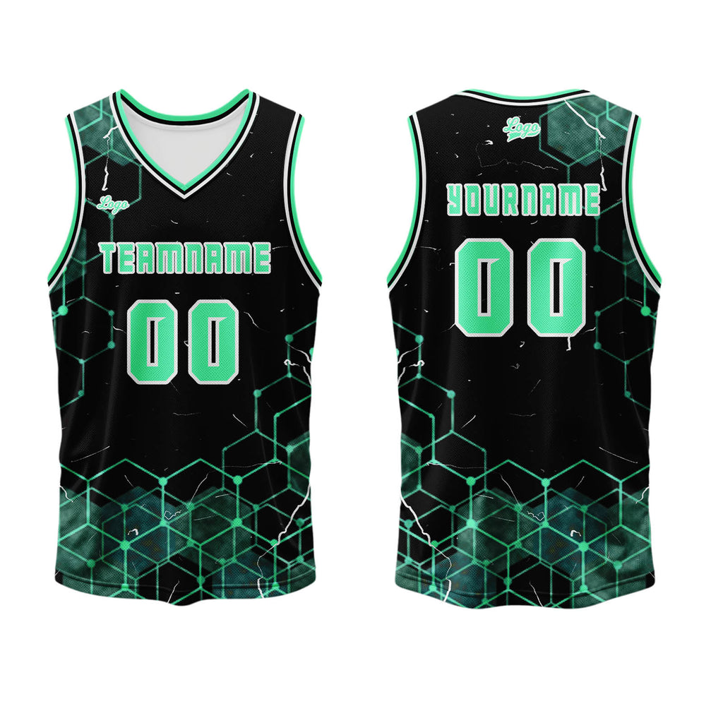Custom Fluorescent Green Basketball Jersey Uniform Suit Printed Your Logo Name Number enthsush