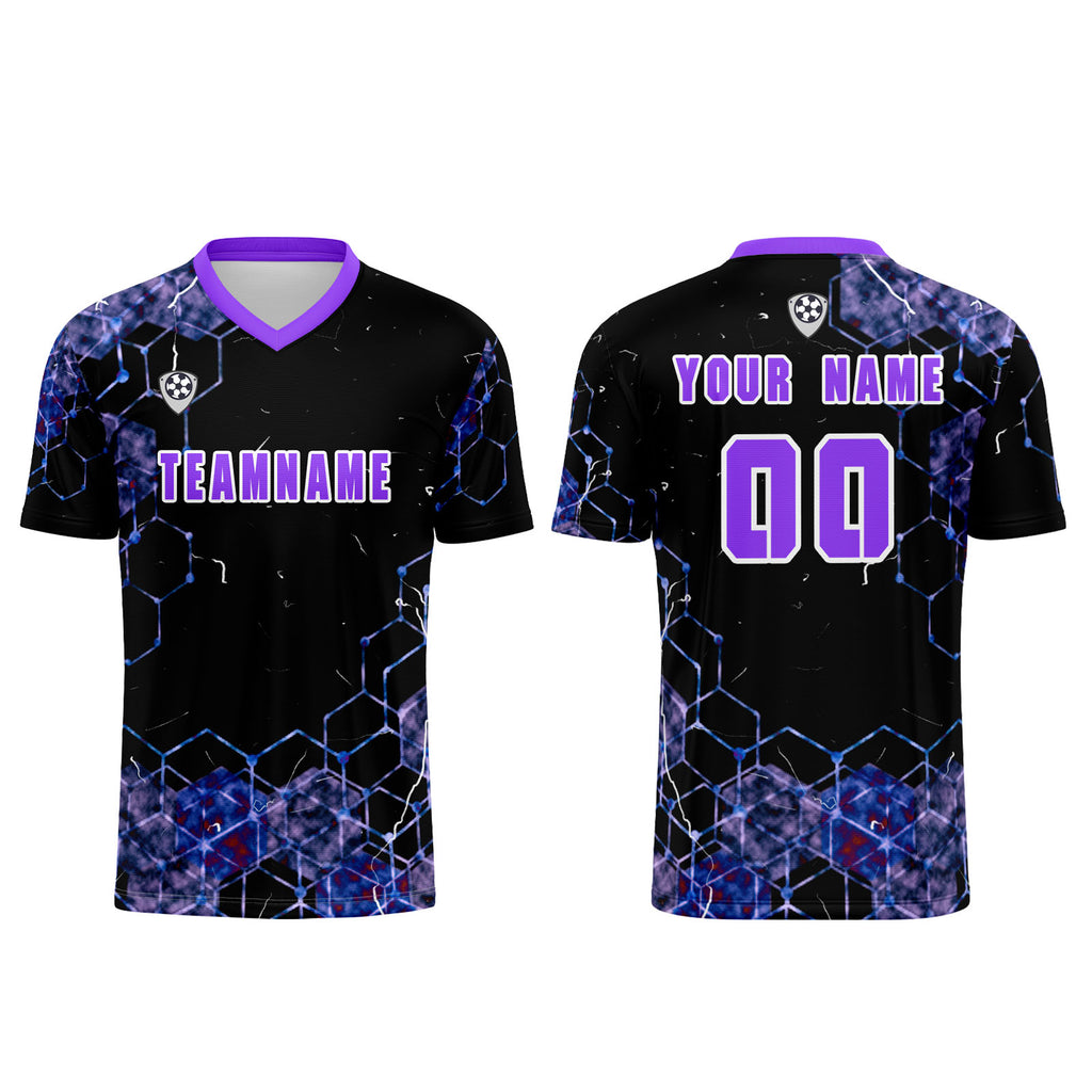 Custom Purple Jerseys for Men Women Personalized Soccer Uniforms for Adult and Kid enthsush