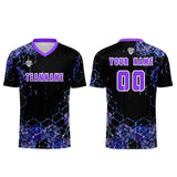 Custom Purple Jerseys for Men Women Personalized Soccer Uniforms for Adult and Kid