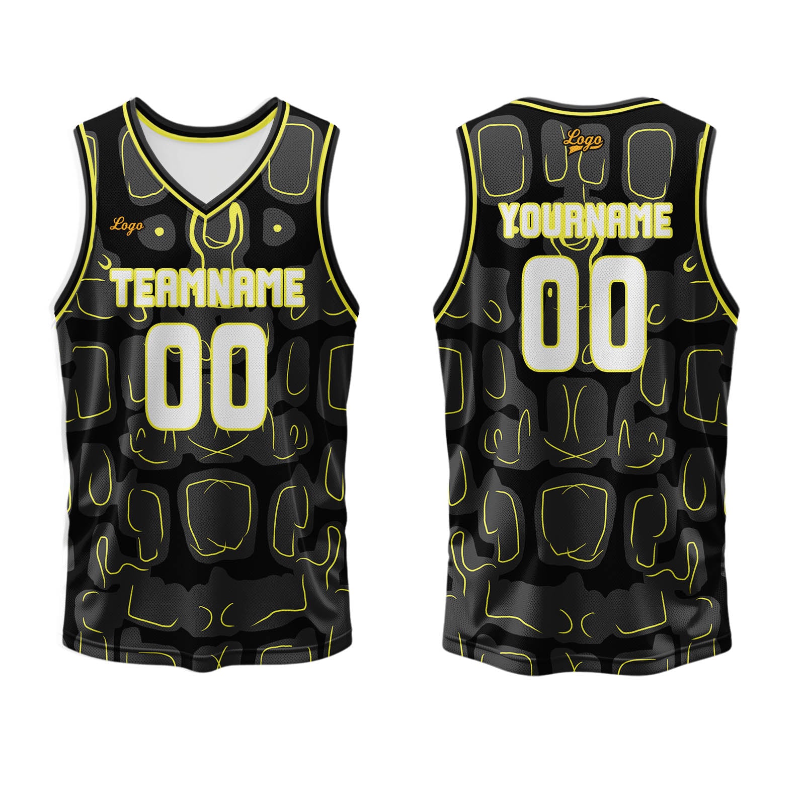 Custom Lemon Yellow Basketball Jersey Uniform Suit Printed Your Logo Name Number enthsush