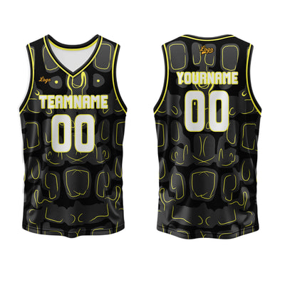 Custom Lemon Yellow Basketball Jersey Uniform Suit Printed Your Logo Name Number enthsush
