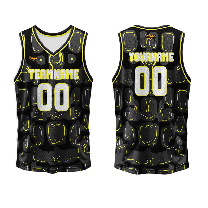 Custom Lemon Yellow Basketball Jersey Uniform Suit Printed Your Logo Name Number