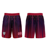 Custom Red Purple Jerseys for Men Women Personalized Soccer Uniforms for Adult and Kid