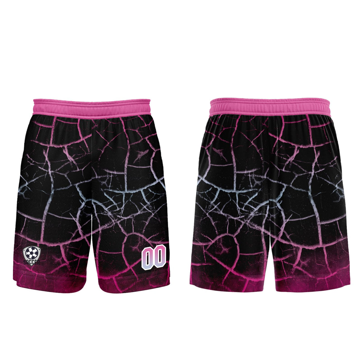 Custom Black Pink Jerseys for Men Women Personalized Soccer Uniforms for Adult and Kid enthsush