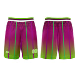 Custom Purple Green Basketball Jersey Uniform Suit Printed Your Logo Name Number