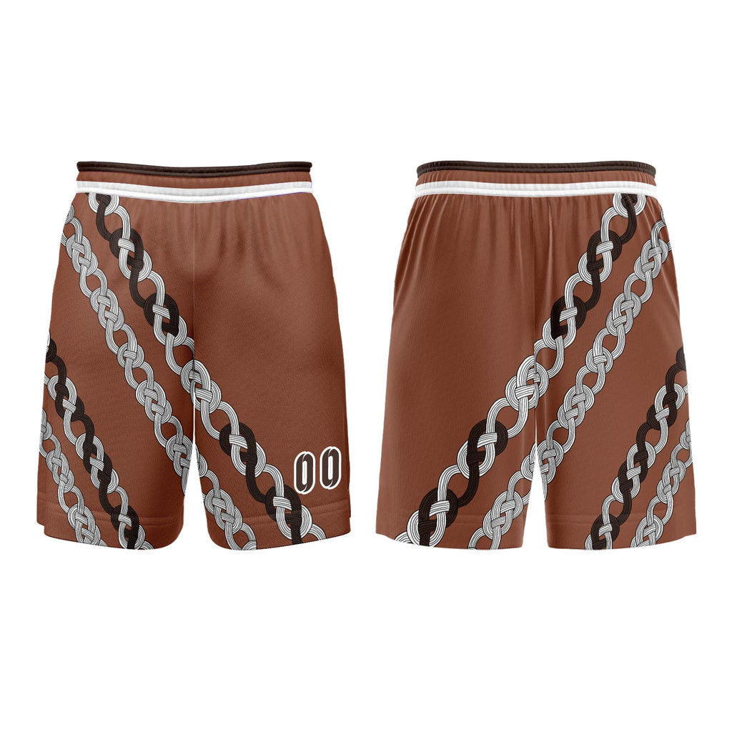 Custom Brown Basketball Jersey Uniform Suit Printed Your Logo Name Number enthsush