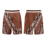 Custom Brown Basketball Jersey Uniform Suit Printed Your Logo Name Number