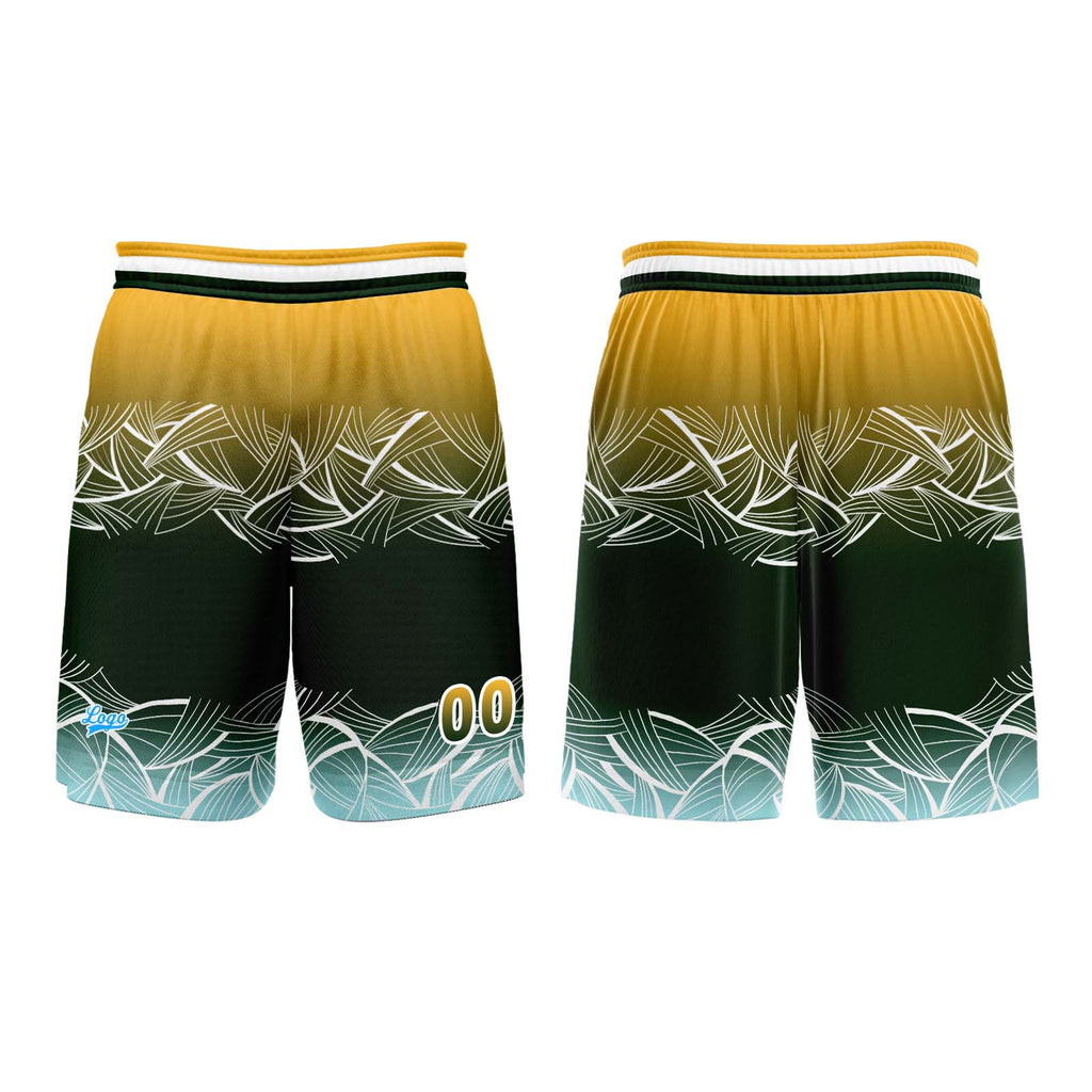 Custom Yellow Green Basketball Jersey Uniform Suit Printed Your Logo Name Number enthsush