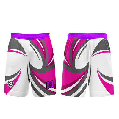 Custom White Pink Jerseys for Men Women Personalized Soccer Uniforms for Adult and Kid enthsush
