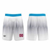 Custom White Pink Basketball Jersey Uniform Suit Printed Your Logo Name Number