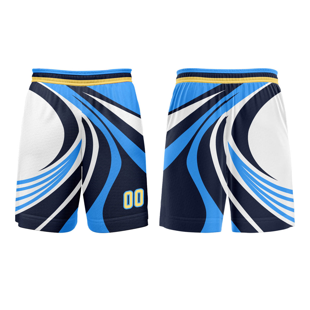 Custom Blue Yellow Basketball Jersey Uniform Suit Printed Your Logo Name Number enthsush