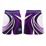 Custom Violet Blue Basketball Jersey Uniform Suit Printed Your Logo Name Number