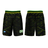 Custom Black Green Basketball Jersey Uniform Suit Printed Your Logo Name Number