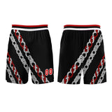 Custom Black Red Basketball Jersey Uniform Suit Printed Your Logo Name Number