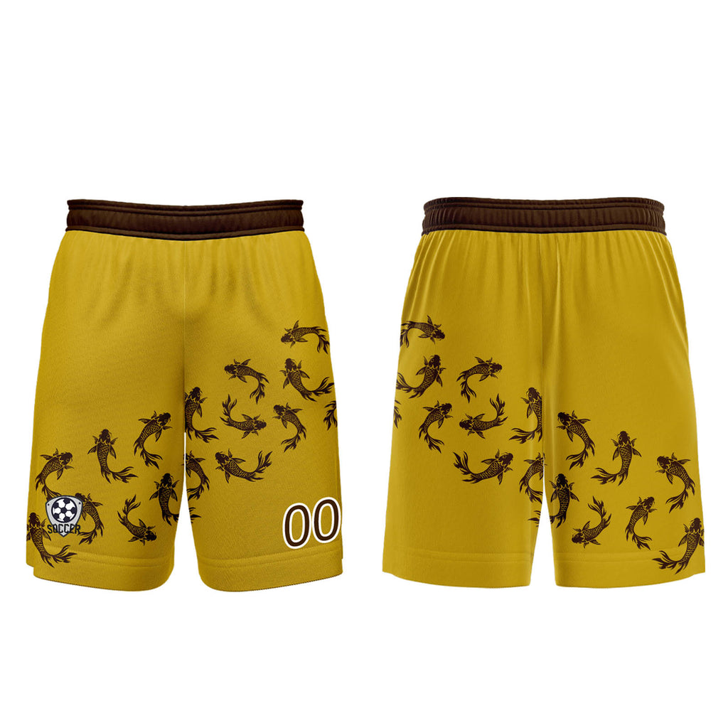 Custom Yellow Jerseys for Men Women Personalized Soccer Uniforms for Adult and Kid enthsush