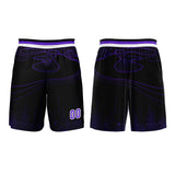 Custom Purple Basketball Jersey Uniform Suit Printed Your Logo Name Number