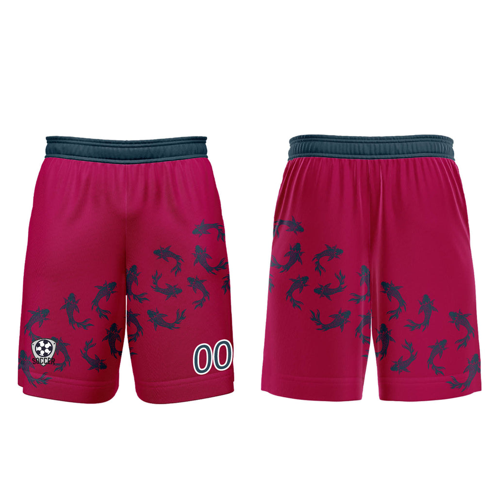 Custom Rose Red Jerseys for Men Women Personalized Soccer Uniforms for Adult and Kid enthsush
