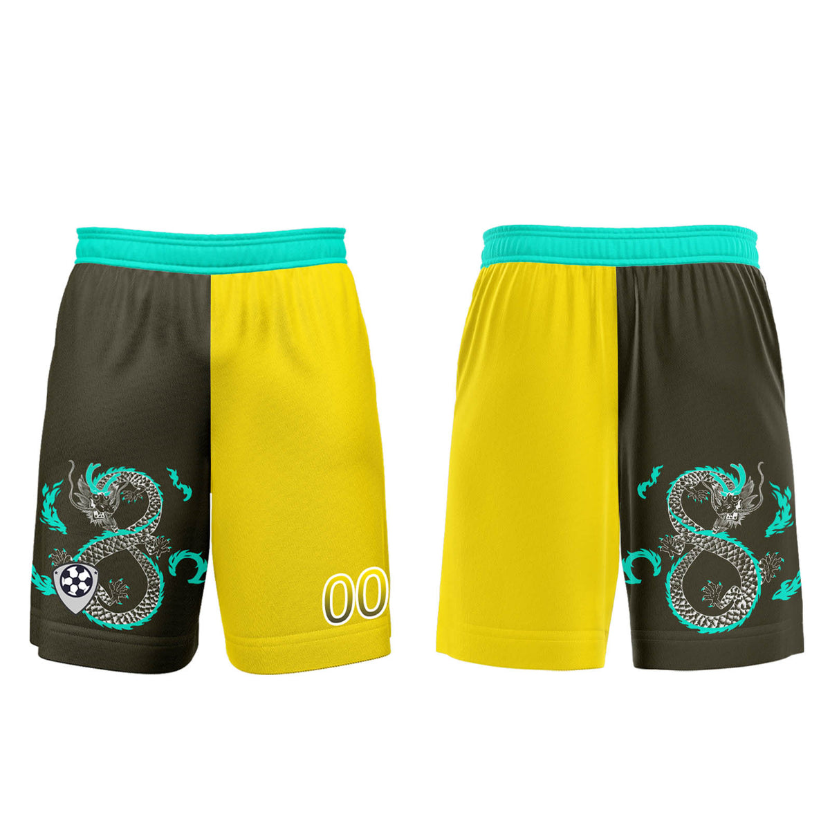 Custom Yellow Olive Green Soccer Jerseys for Men Women Personalized Soccer Uniforms for Adult and Kid enthsush