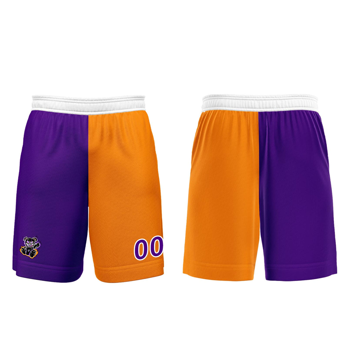 Custom Purple Orange Jerseys for Men Women Personalized Soccer Uniforms for Adult and Kid enthsush